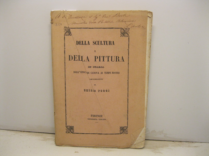 Della scultura e della pittura in Italia dall'epoca di Canova ai tempi nostri. Considerazioni